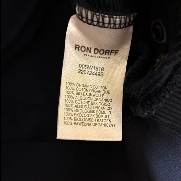 Ron Dorff x Neil Patrick Harris ORGANIC COTTON SWEATSHIRT DAD in NAVY Sz M - Picture 8 of 9